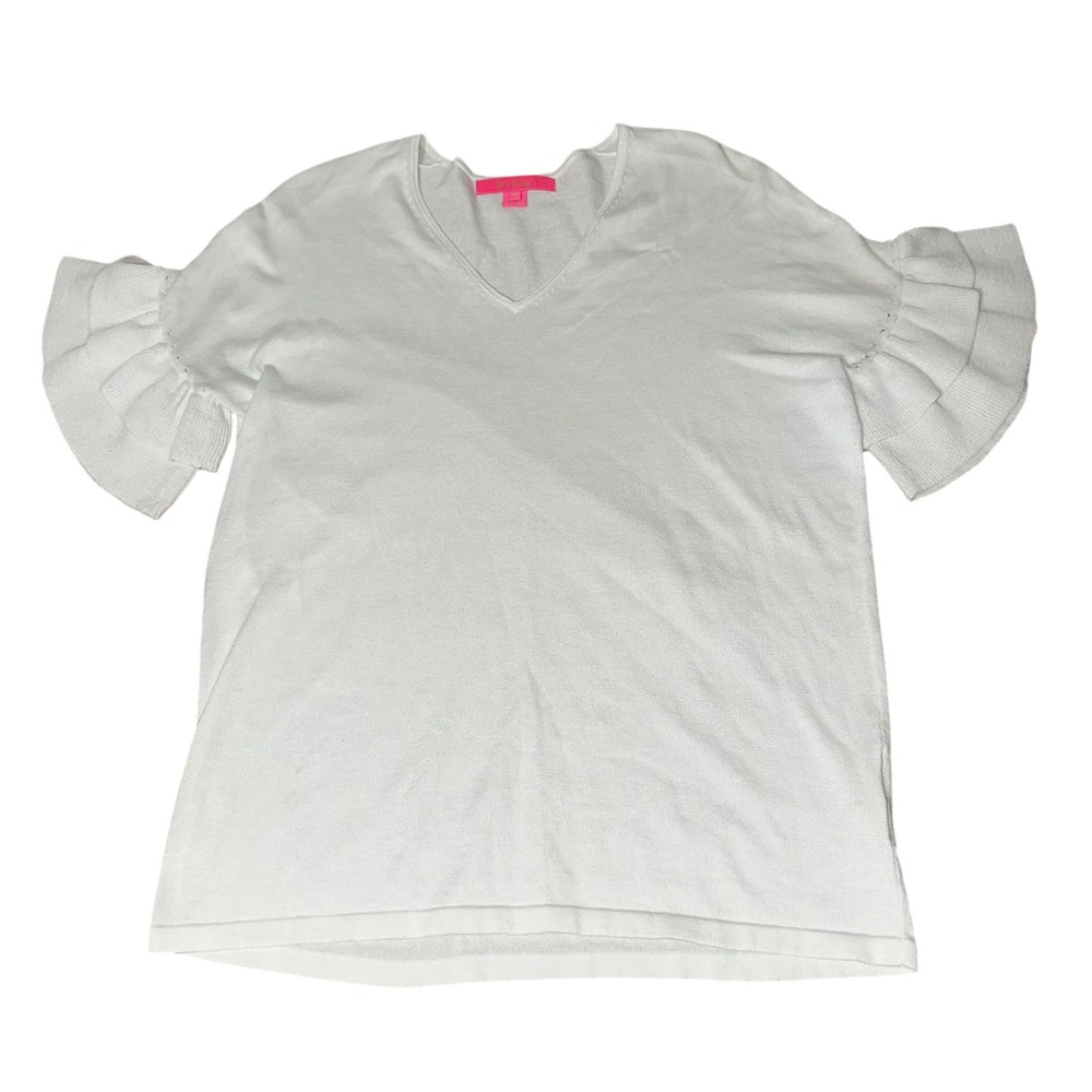 Lilly Pulitzer Kresta Sweater Heathered Resort White size XS